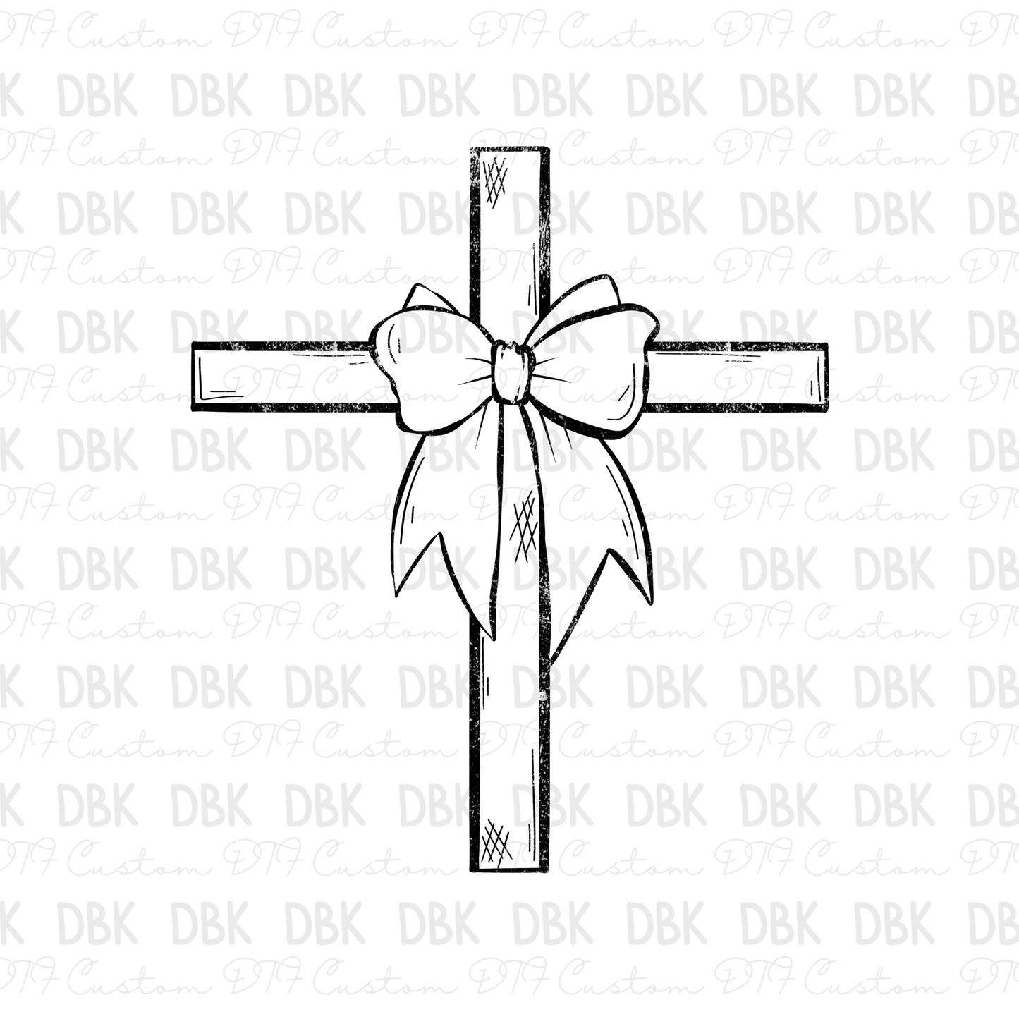 Black Cross DTF Transfer FT137