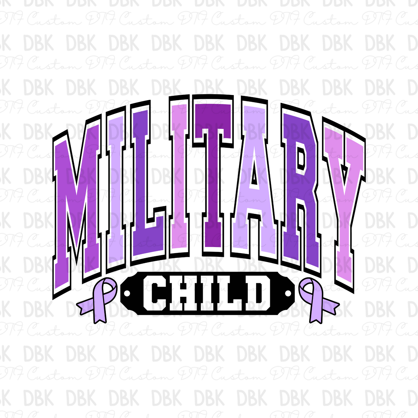 Military Child DTF Transfer