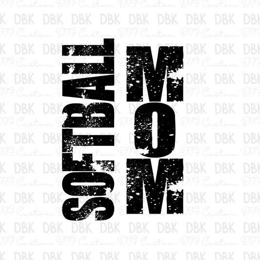 Softball Mom DTF Transfer C197