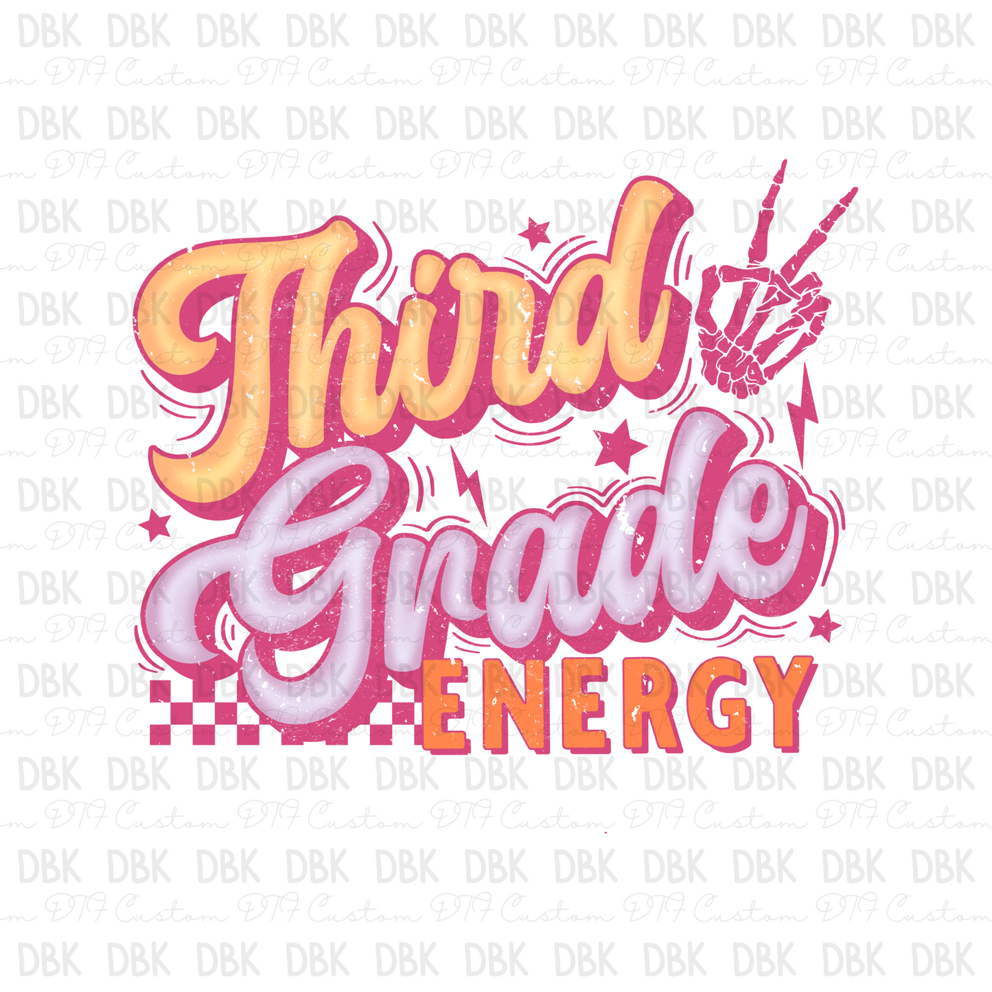 Second Grade Energy DTF Transfer A185