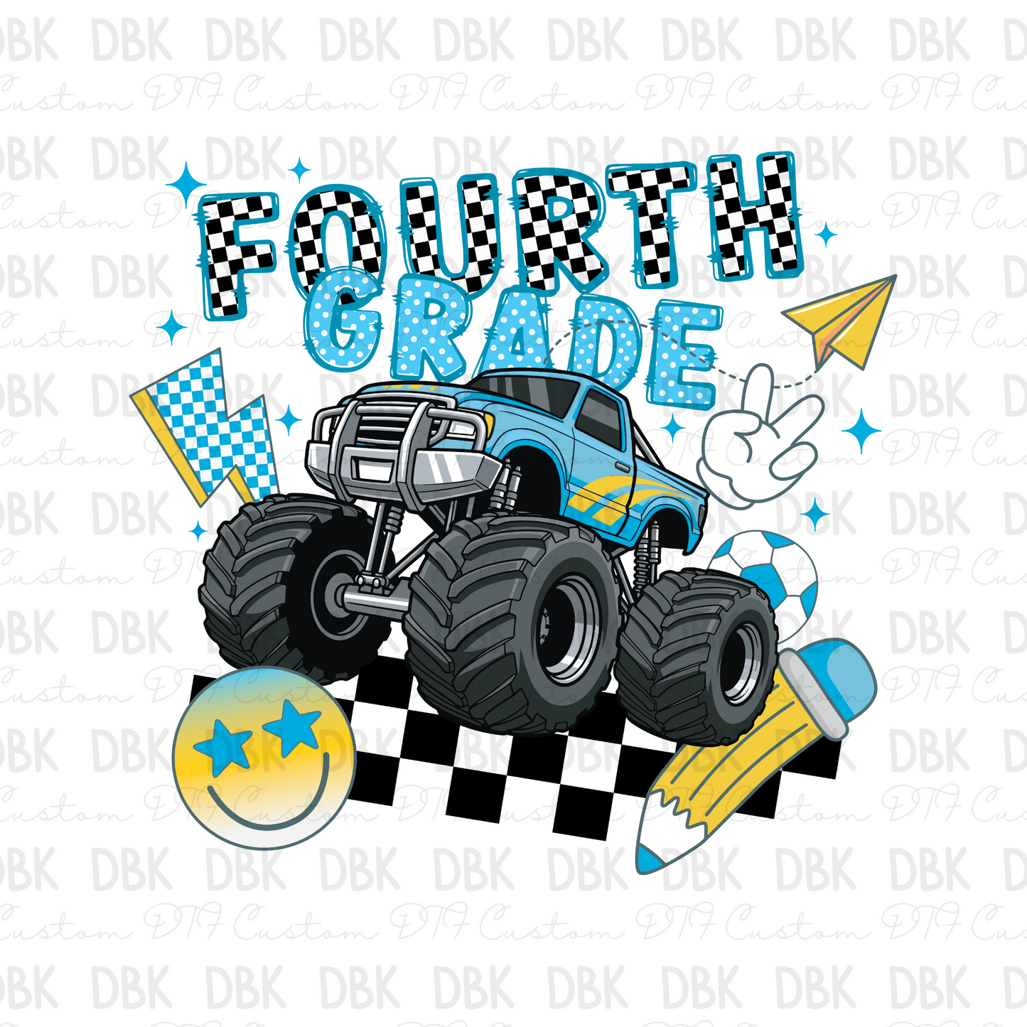 Fourth Grade DTF Transfer A226