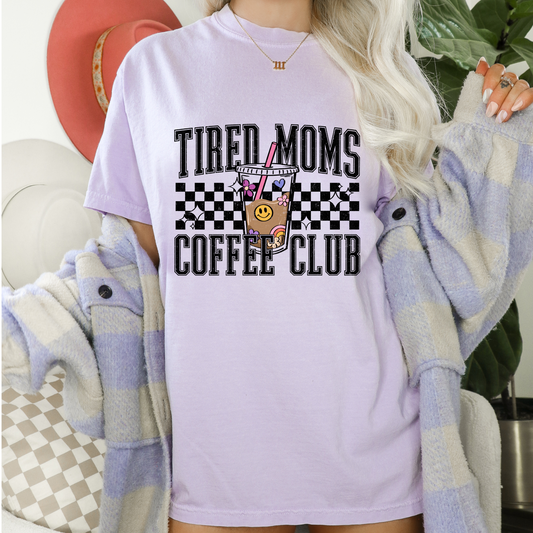 Tired moms coffee club DTF Transfer