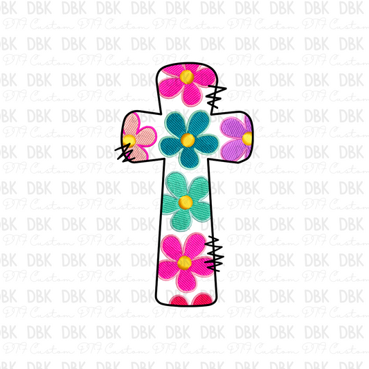 Emb Cross DTF Transfer FT64