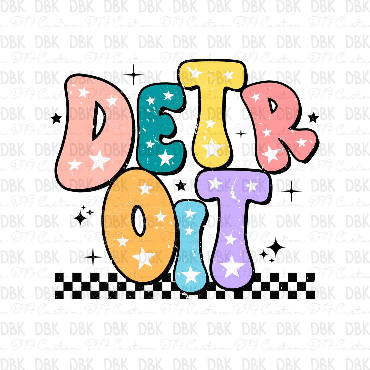Detroit DTF transfer
