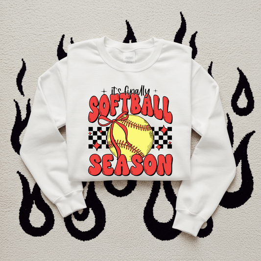 It's Finally Softball Season DTF Transfer C180