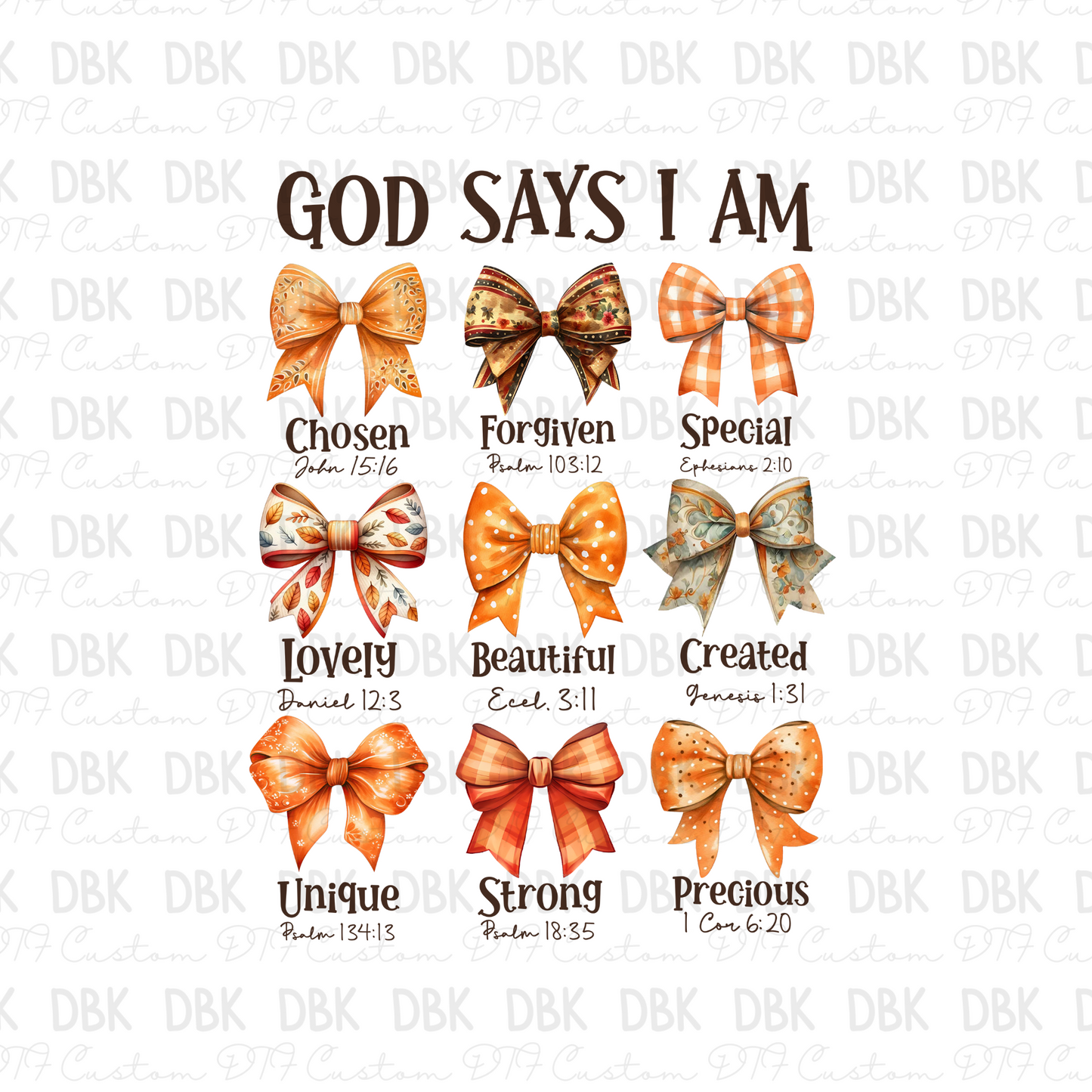 God says I am DTF Transfer FT125