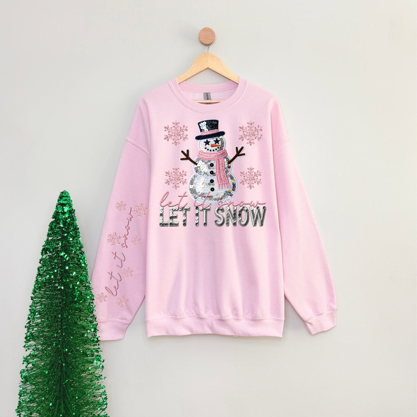 Let it snow sleeve DTF Transfer