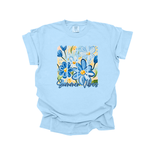 Blue Summer Vibes DTF Transfer