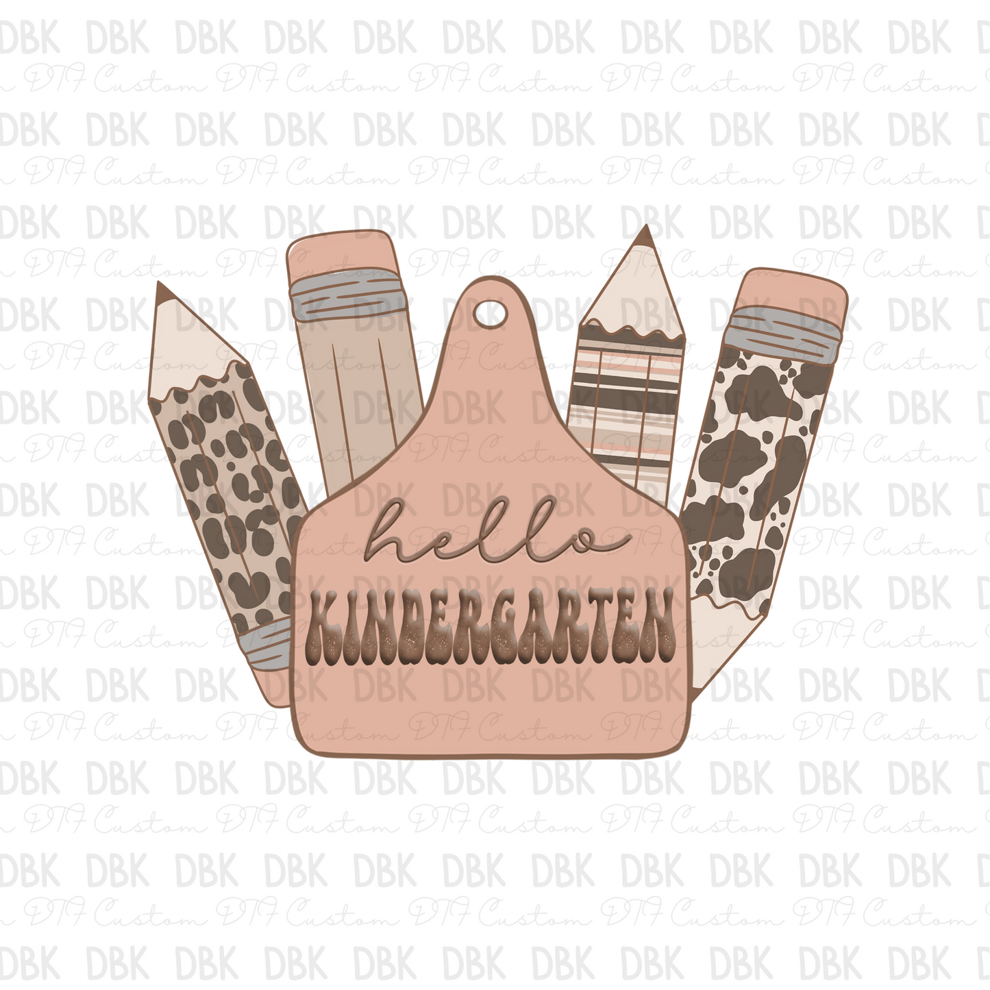 Hello Kindergarten DTF transfer A125