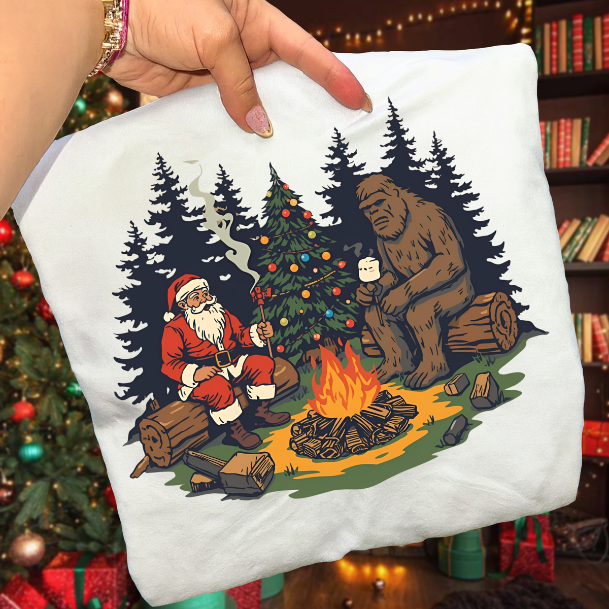 Sasquatch & Santa DTF Transfer
