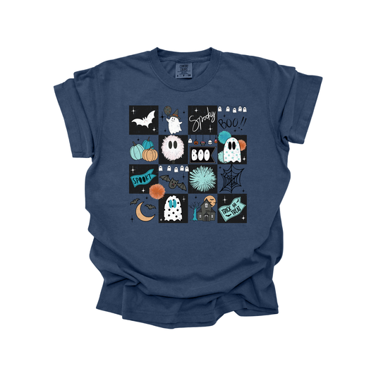 Halloween things DTF Transfer BLUE