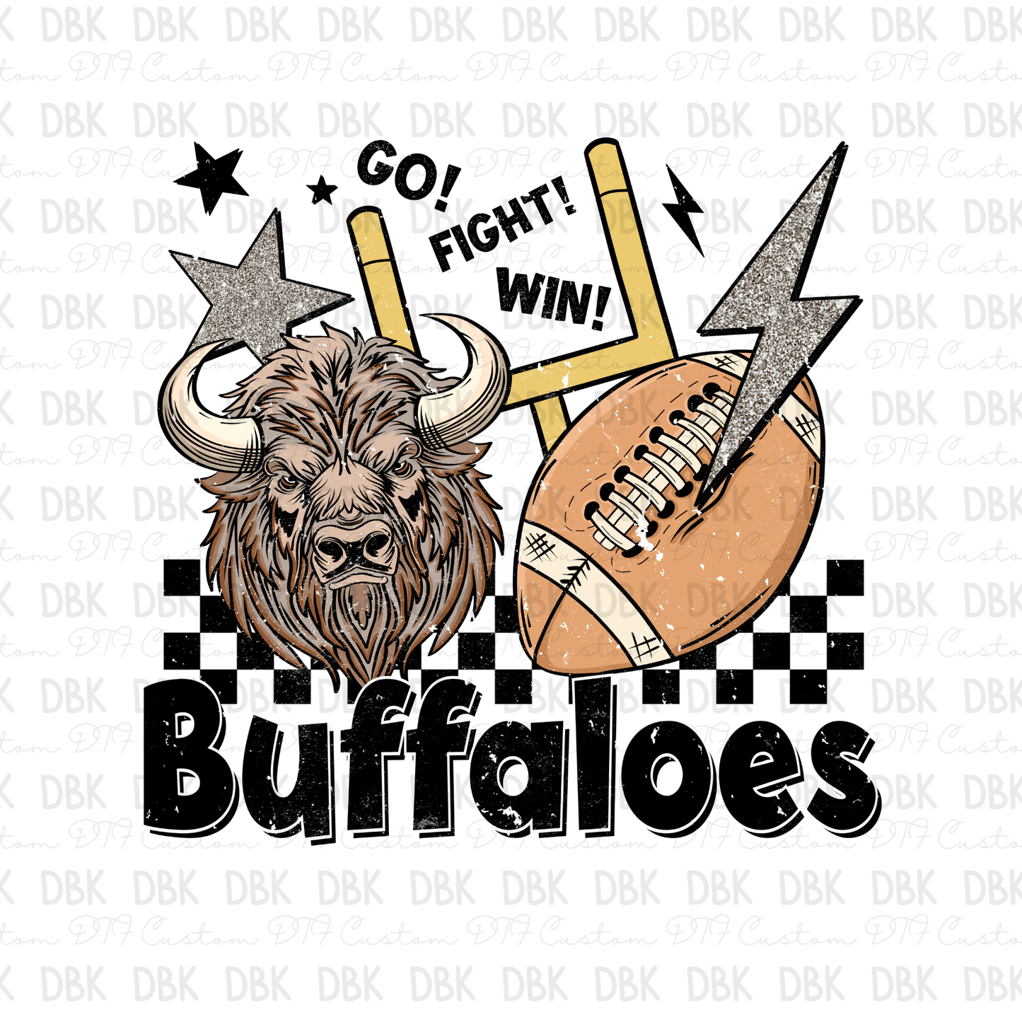 Buffaloes DTF Transfer M53