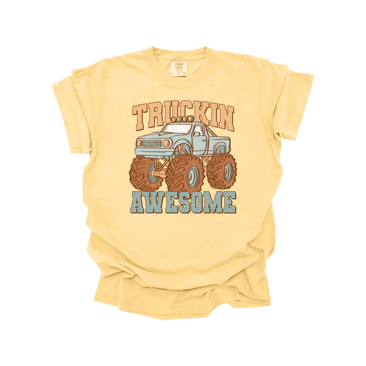 Truckin Awesome DTF Transfer