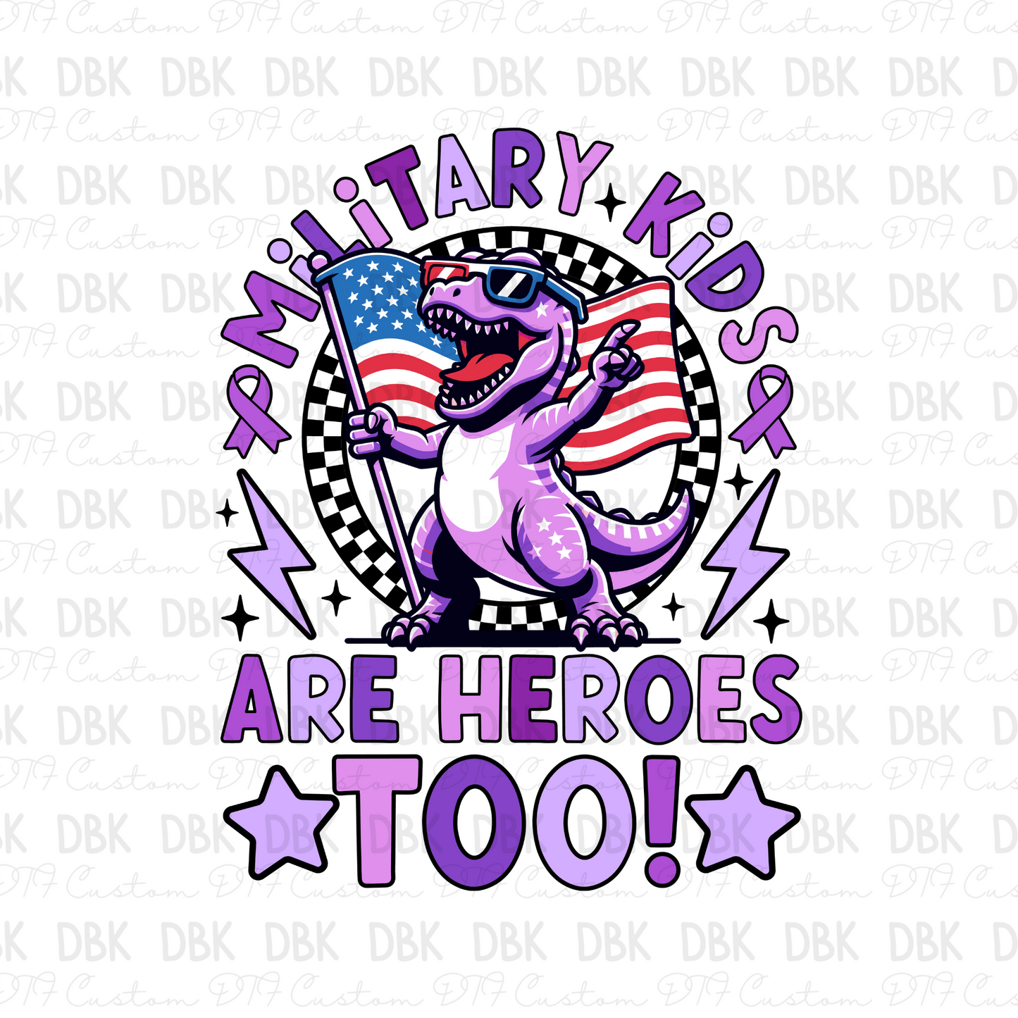 American Dino DTF Transfer