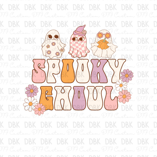 Spooky ghoul DTF transfer H259