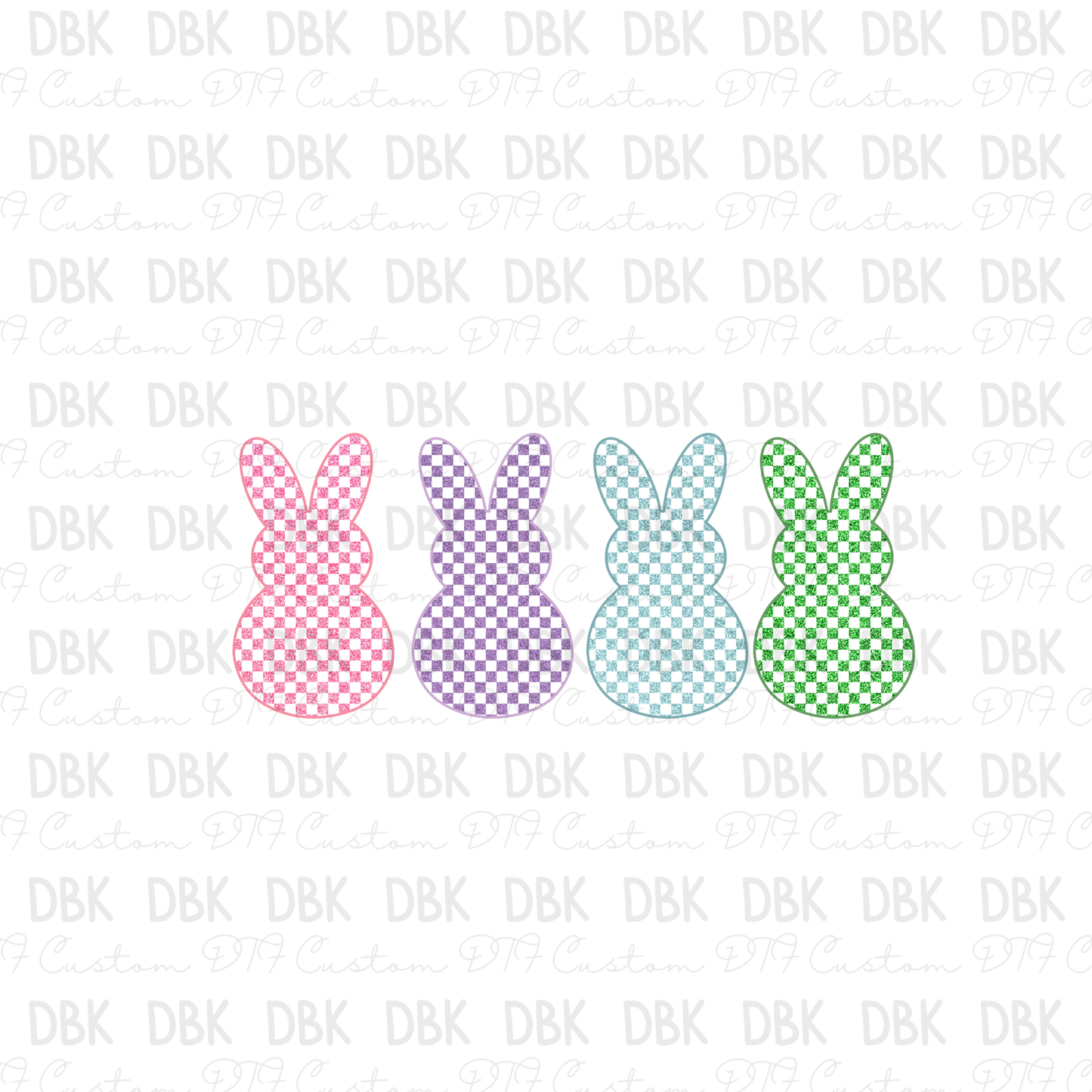 Pastel Bunnies DTF Transfer W37