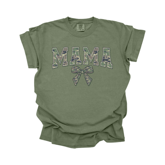 Camo MAMA Bow DTF Transfer