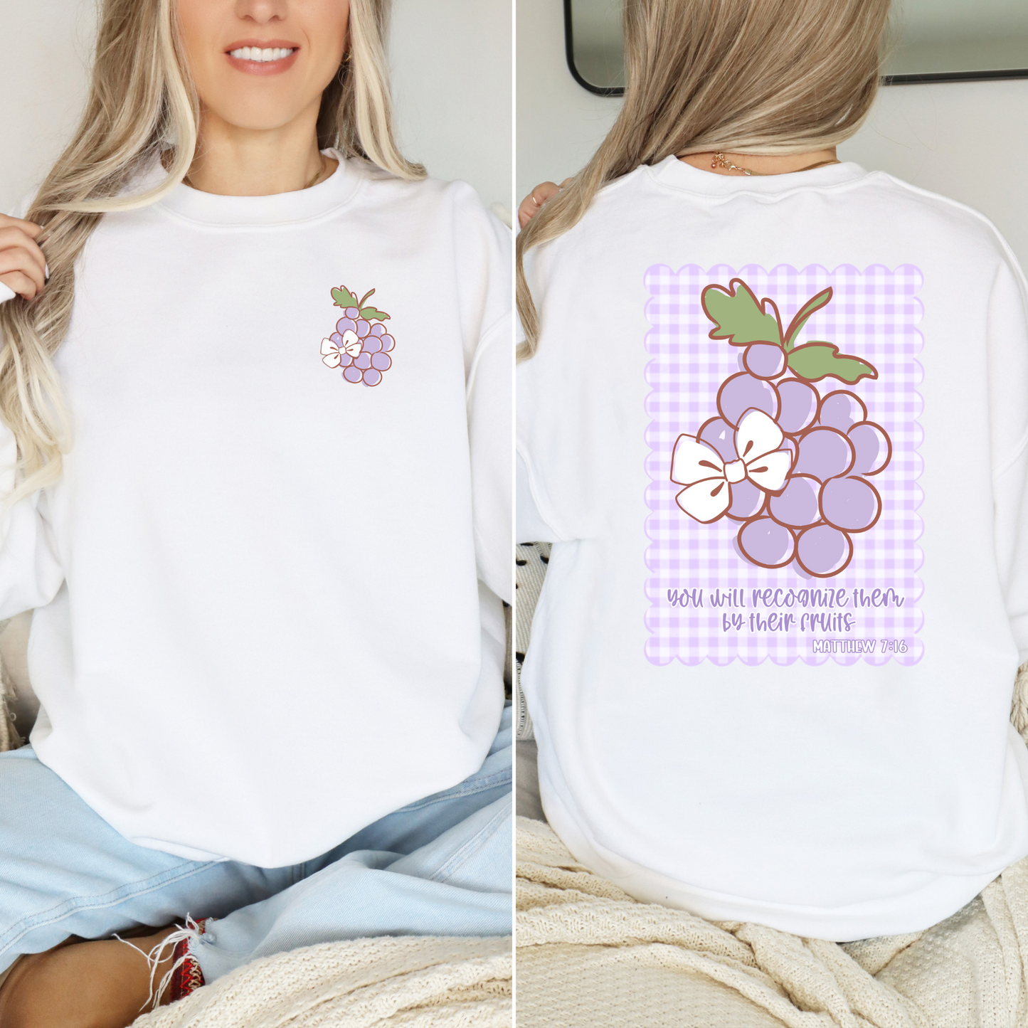 Grapes DTF Transfer (has a back)