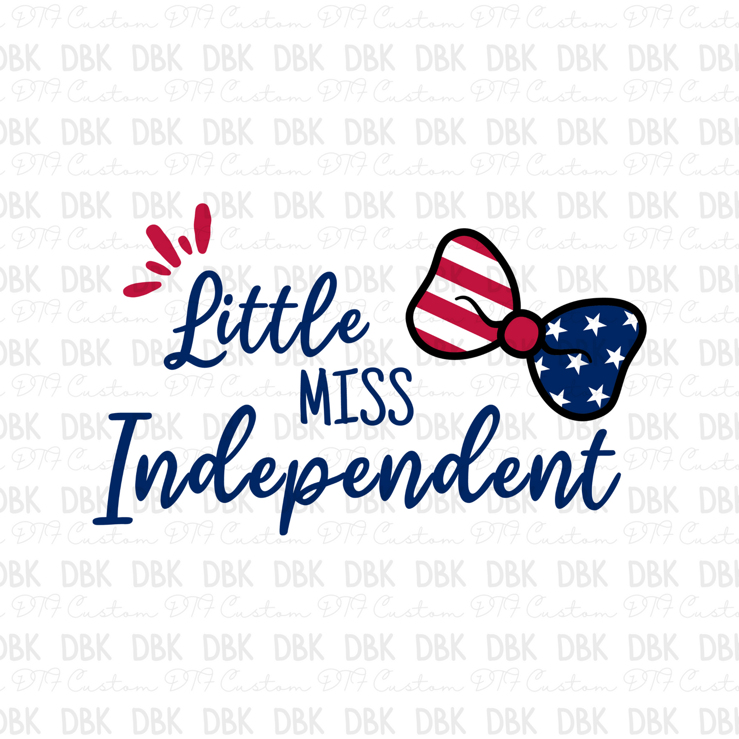 Little miss independent DTF Transfer R183
