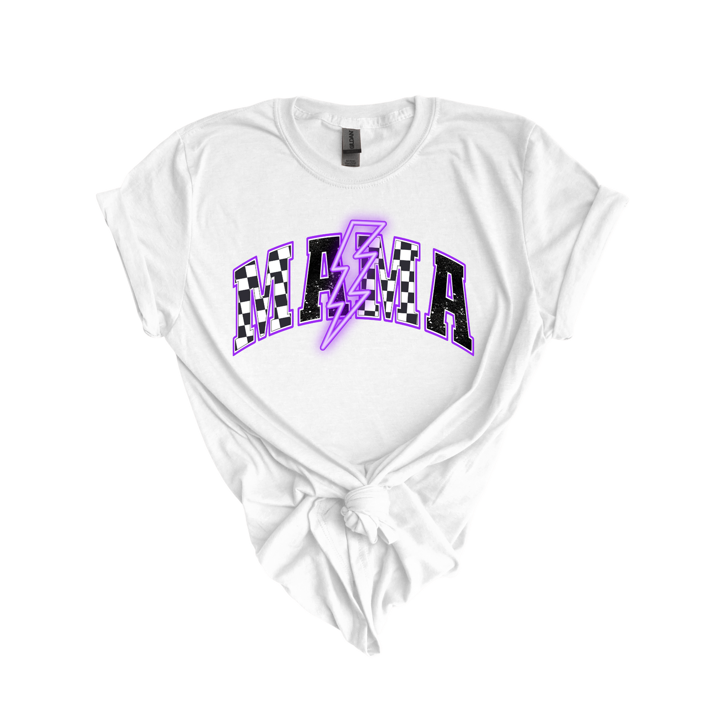 Mama Purple Bolt DTF Transfer N28