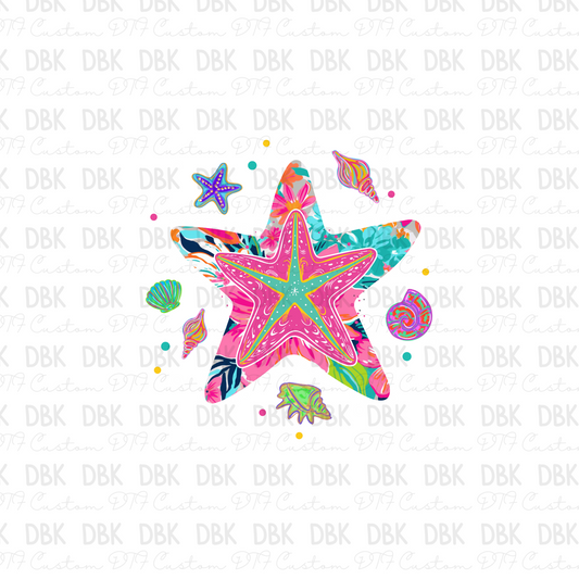 Star fish DTF Transfer S155