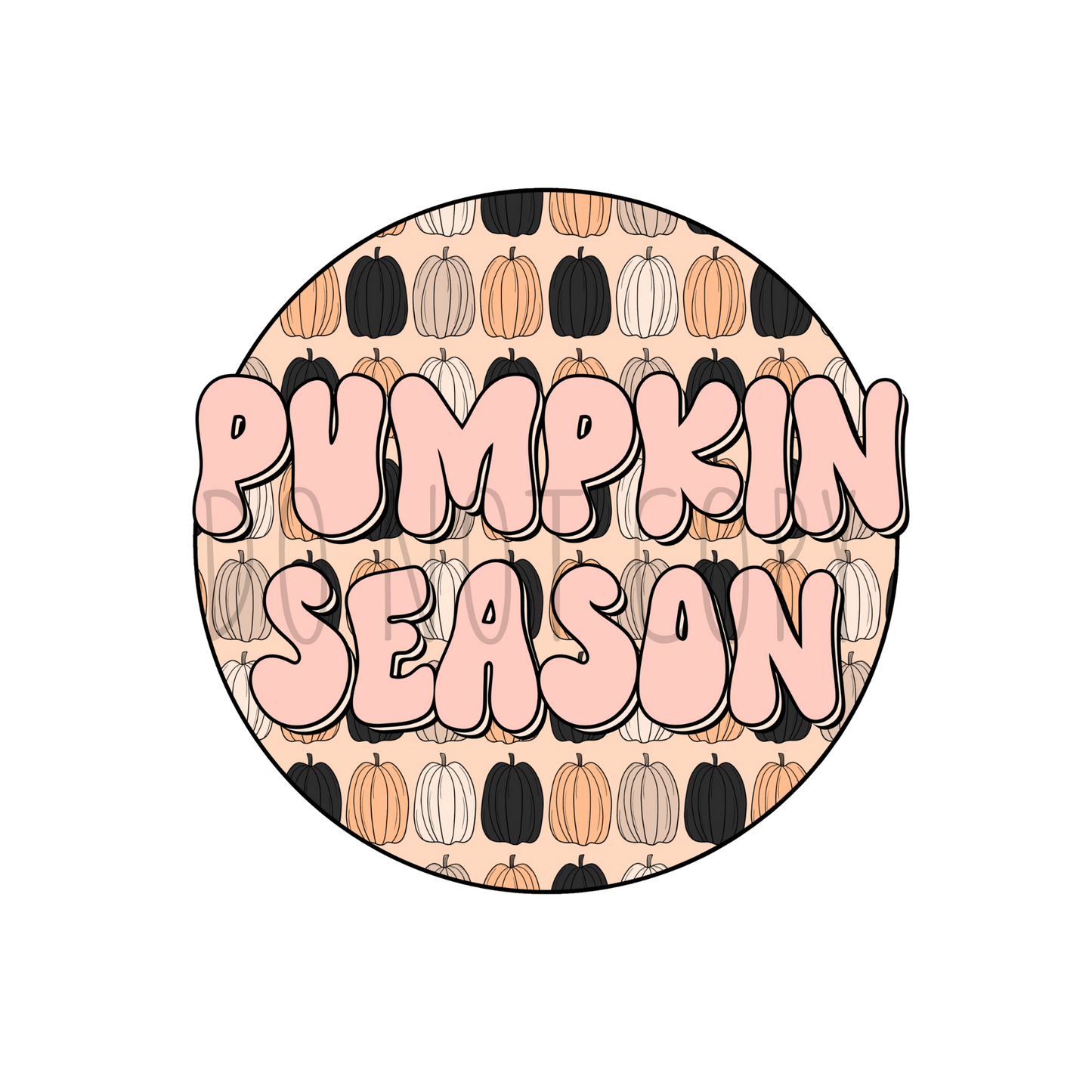 Pumpkin season DTF transfer F6