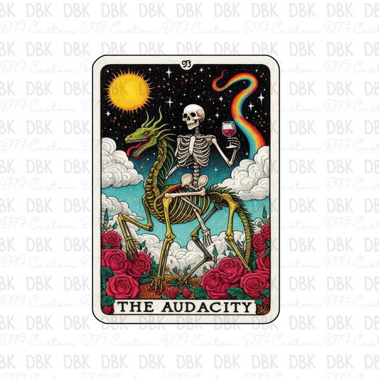 The Audacity Tarot DTF transfer
