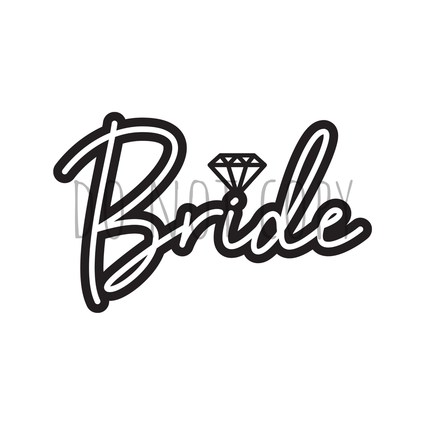 Bride DTF transfer