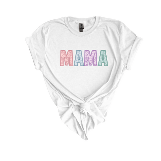 Mama Easter paisley DTF transfer W31