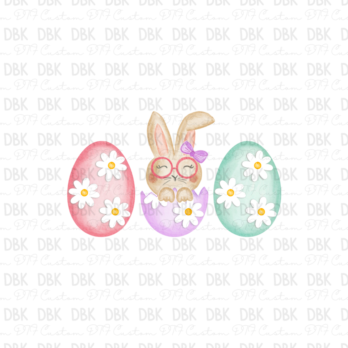 Girl eggs DTF Transfer
