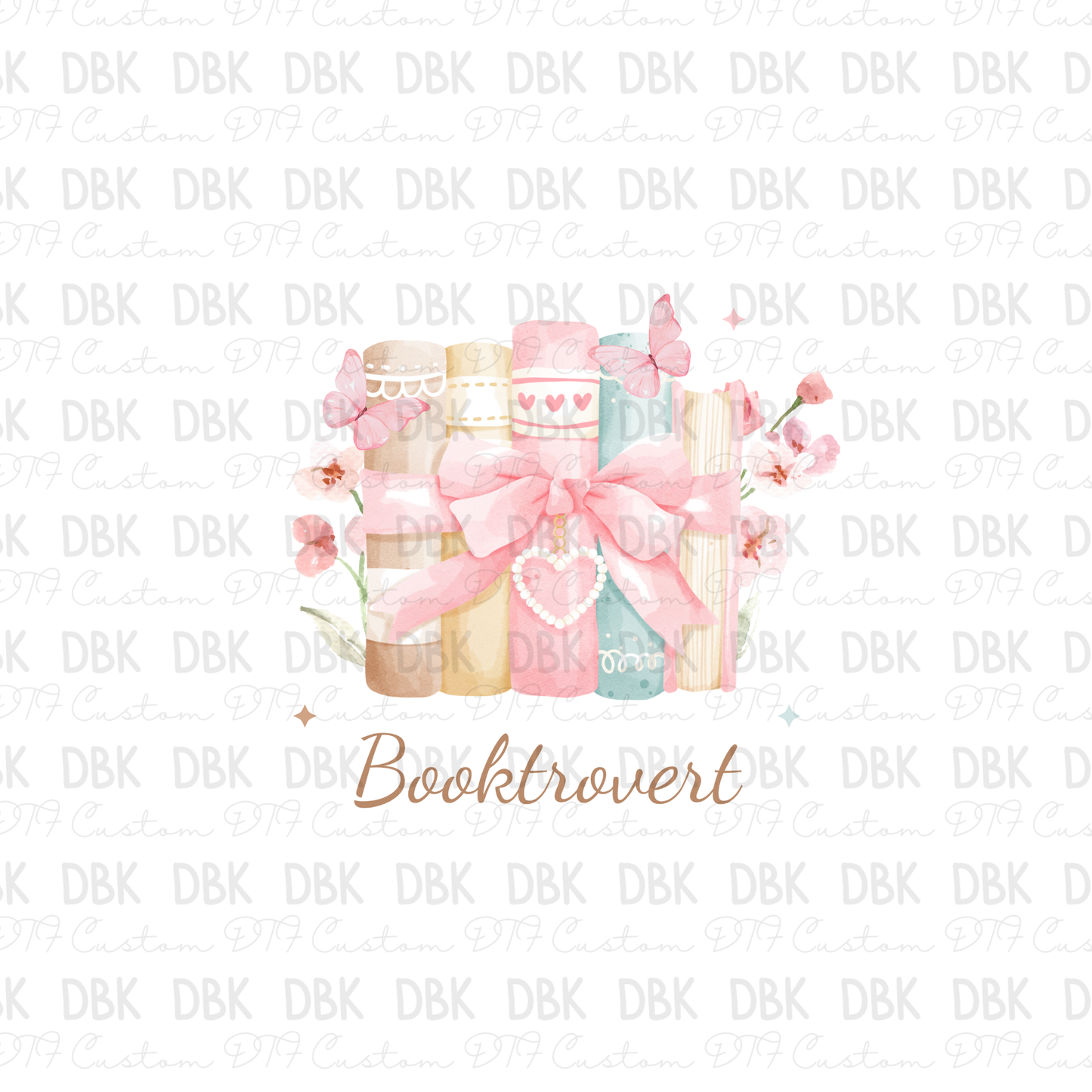 Pastel Books DTF Transfer D36