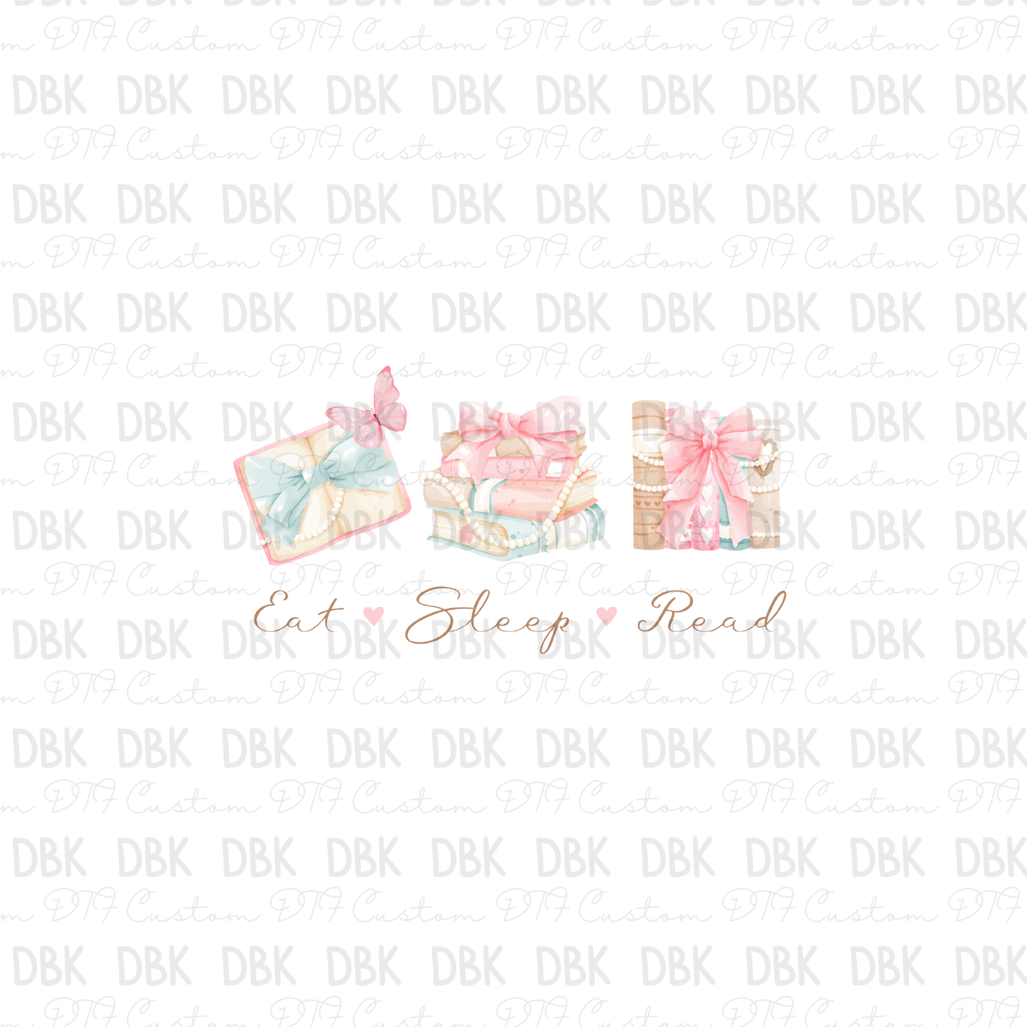 Pastel Books DTF Transfer D35