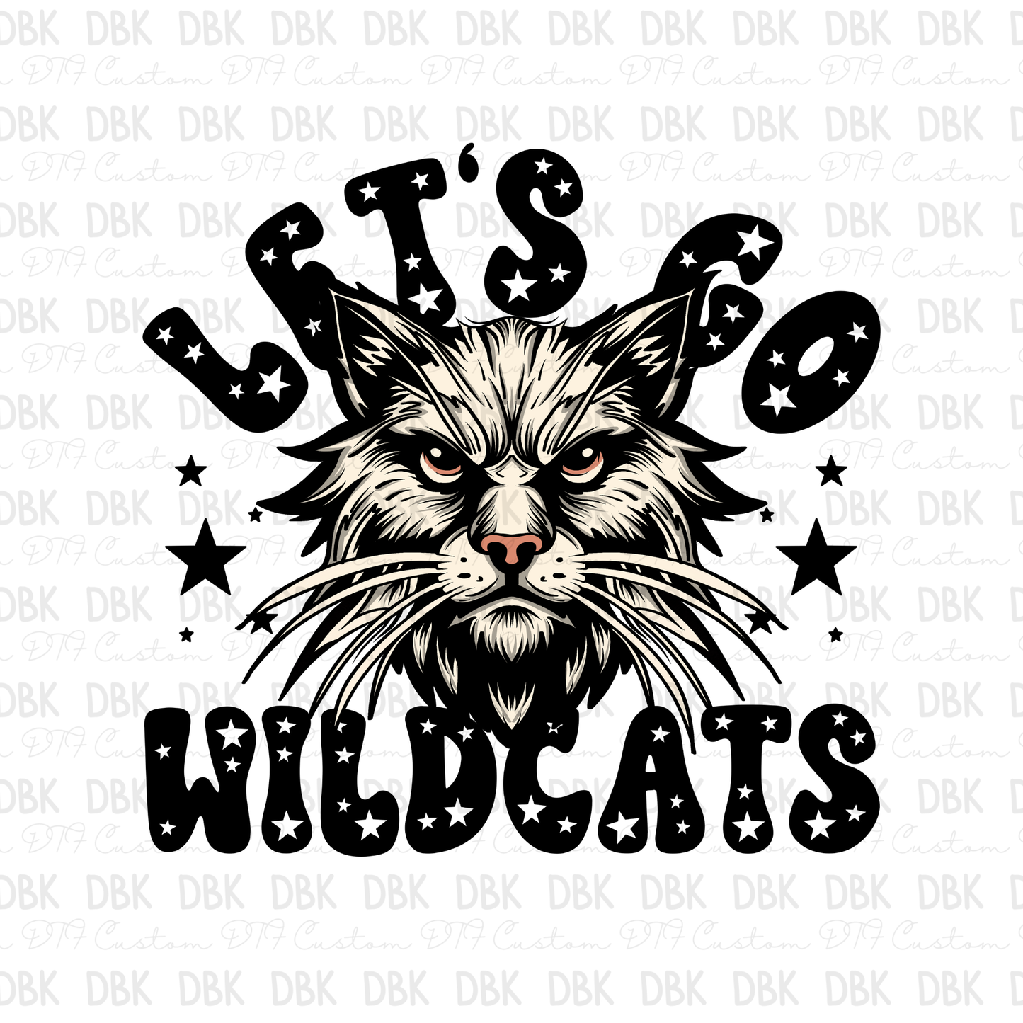 Let’s go Wildcats DTF Transfer M22