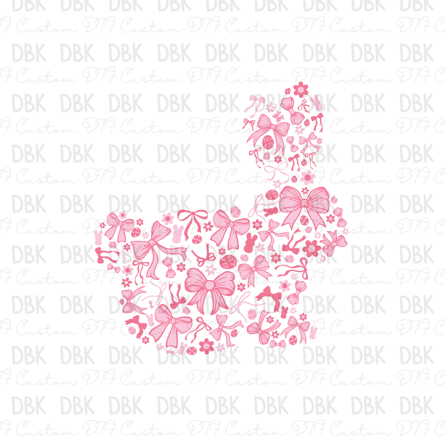 Bunny of Bows DTF Transfer W17