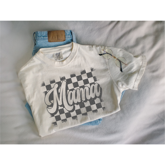 Mama DTF Transfer GREY