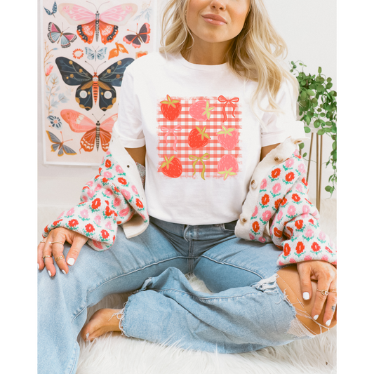 Strawberries DTF Transfer