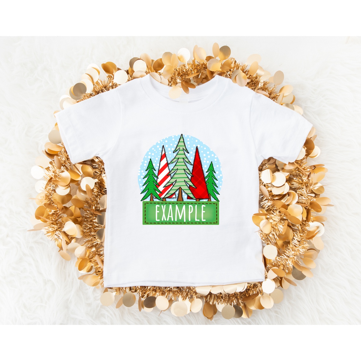 Green Christmas Custom name DTF Transfer ONLY