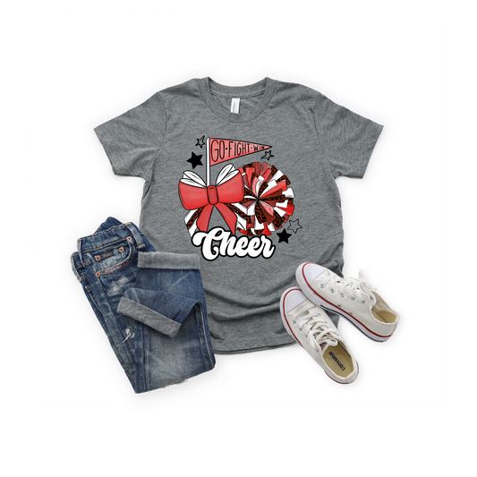 Red Cheer DTF transfer C97