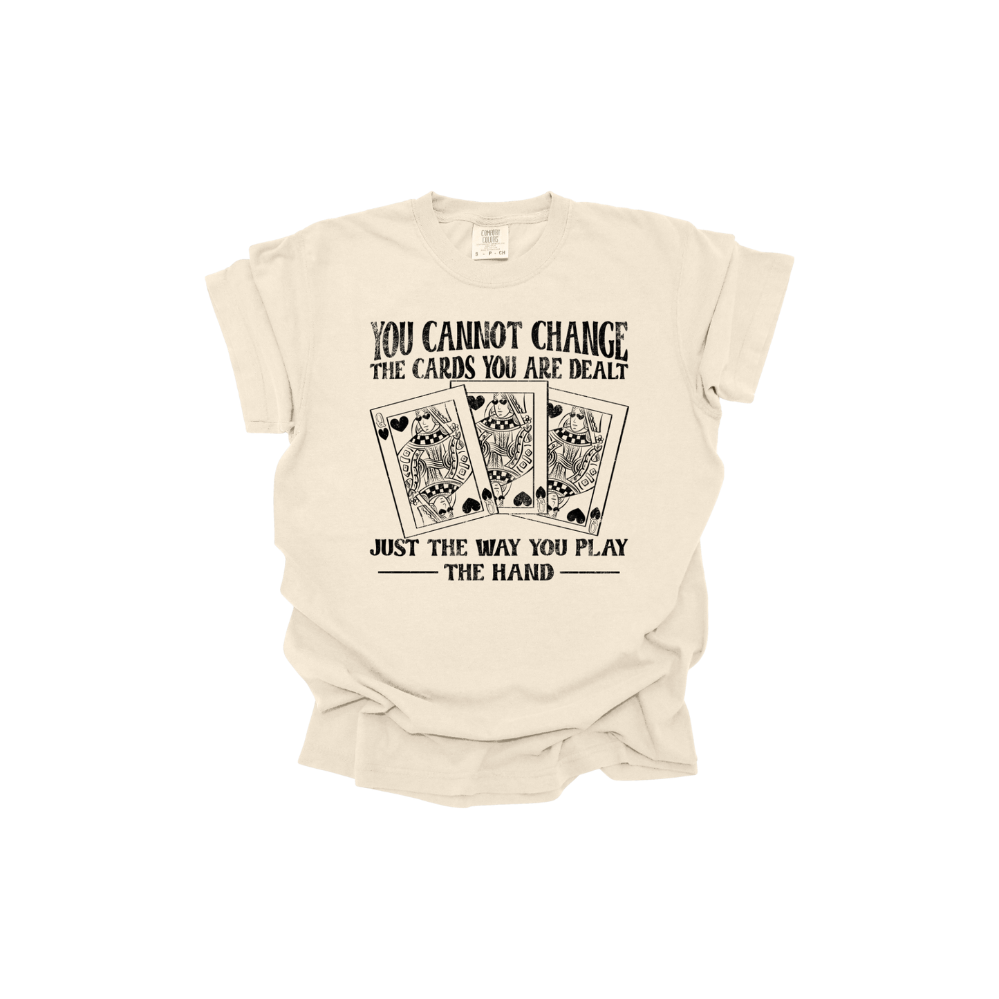You cannot change the cards you are dealt DTF transfer BLACK I297