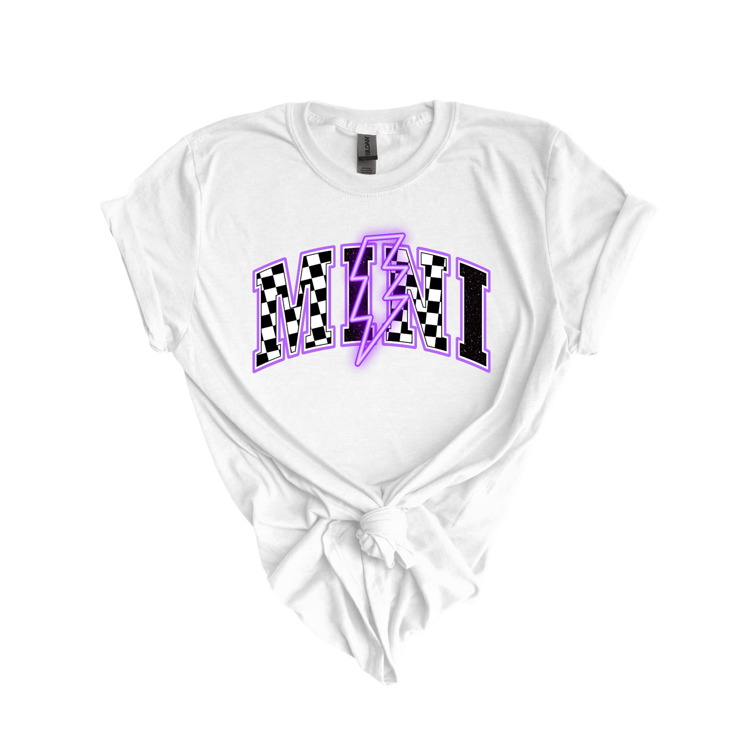 Mini Purple Bolt DTF transfer K93