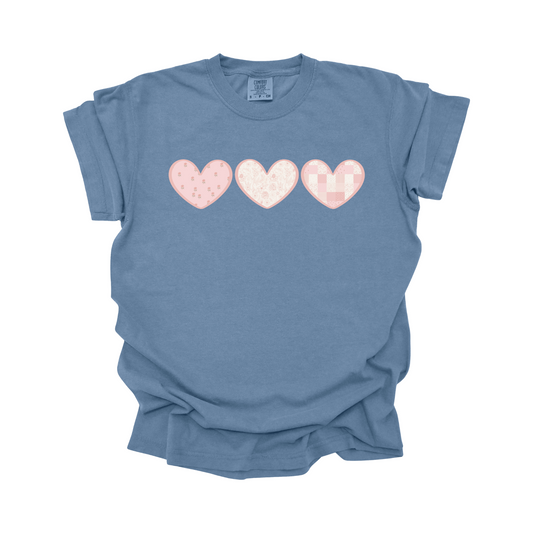 Valentine Hearts DTF transfer