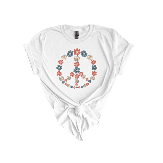 Peace daisy DTF transfer R104