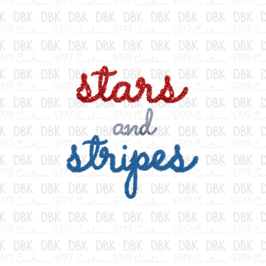 Stars and Stripes DTF Transfer R108