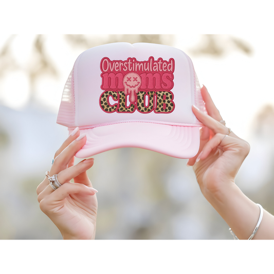 Overstimulated moms club DTF transfer B353