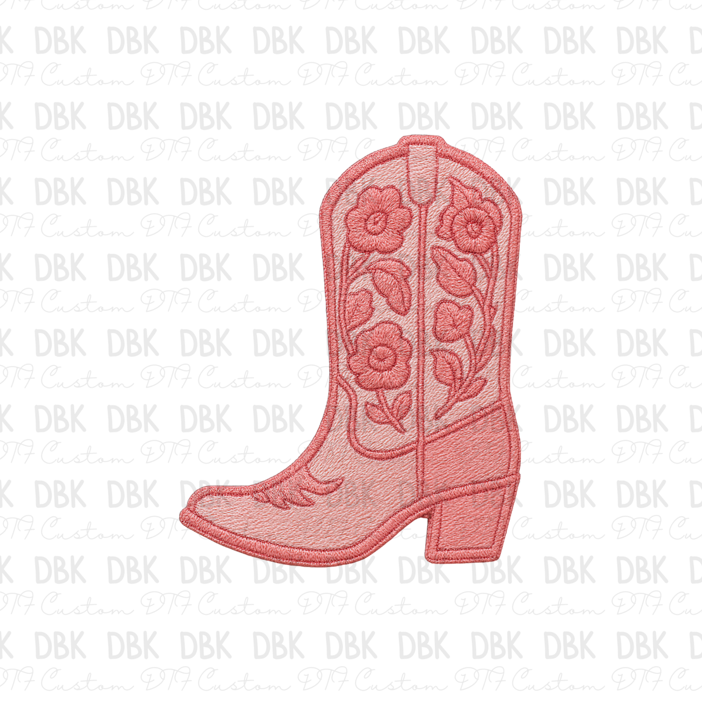 Pink Boot DTF transfer B354