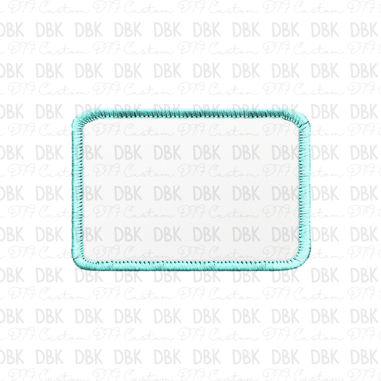 Teal Blank Patch DTF Transfer B214