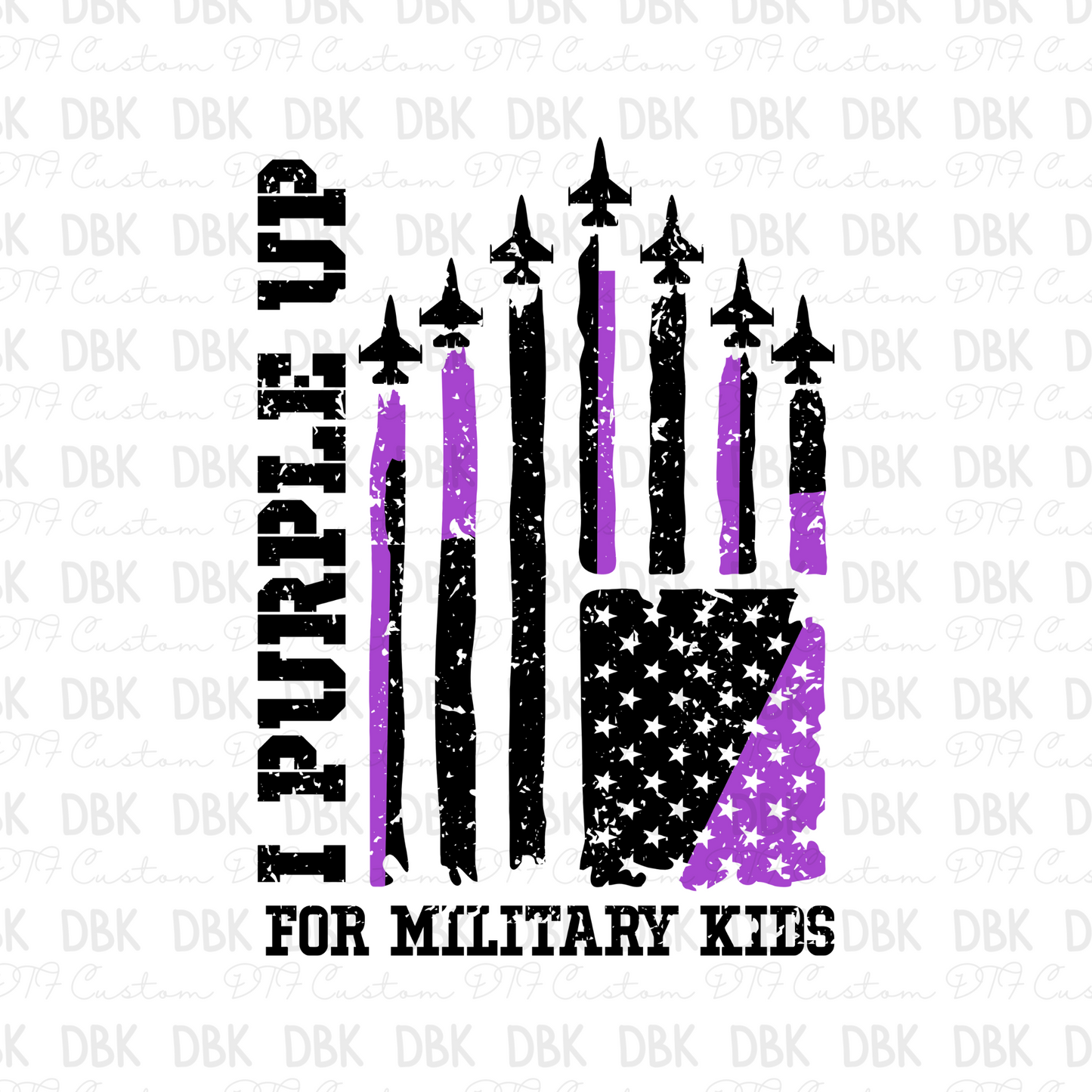 I Purple up DTF Transfer