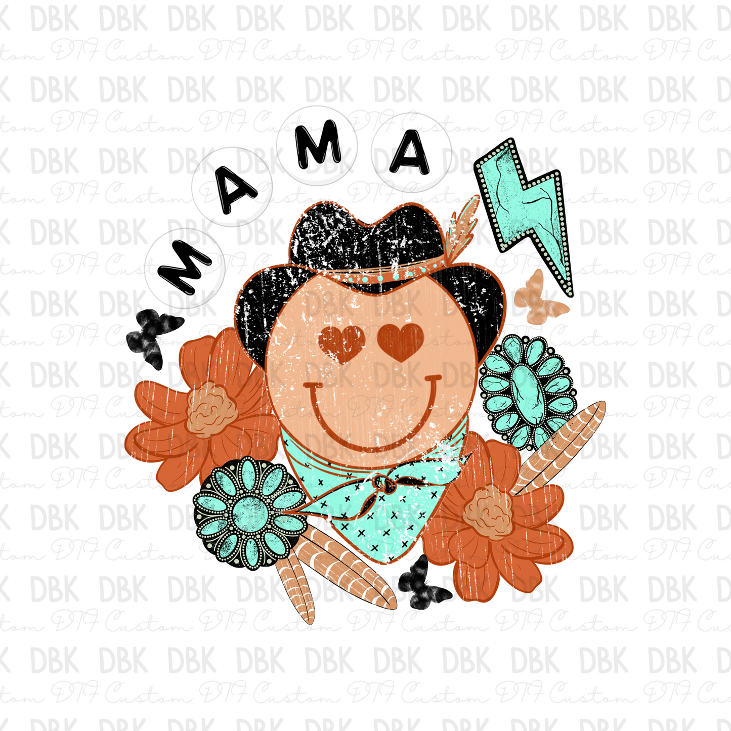 Western Mama DTF transfer N13
