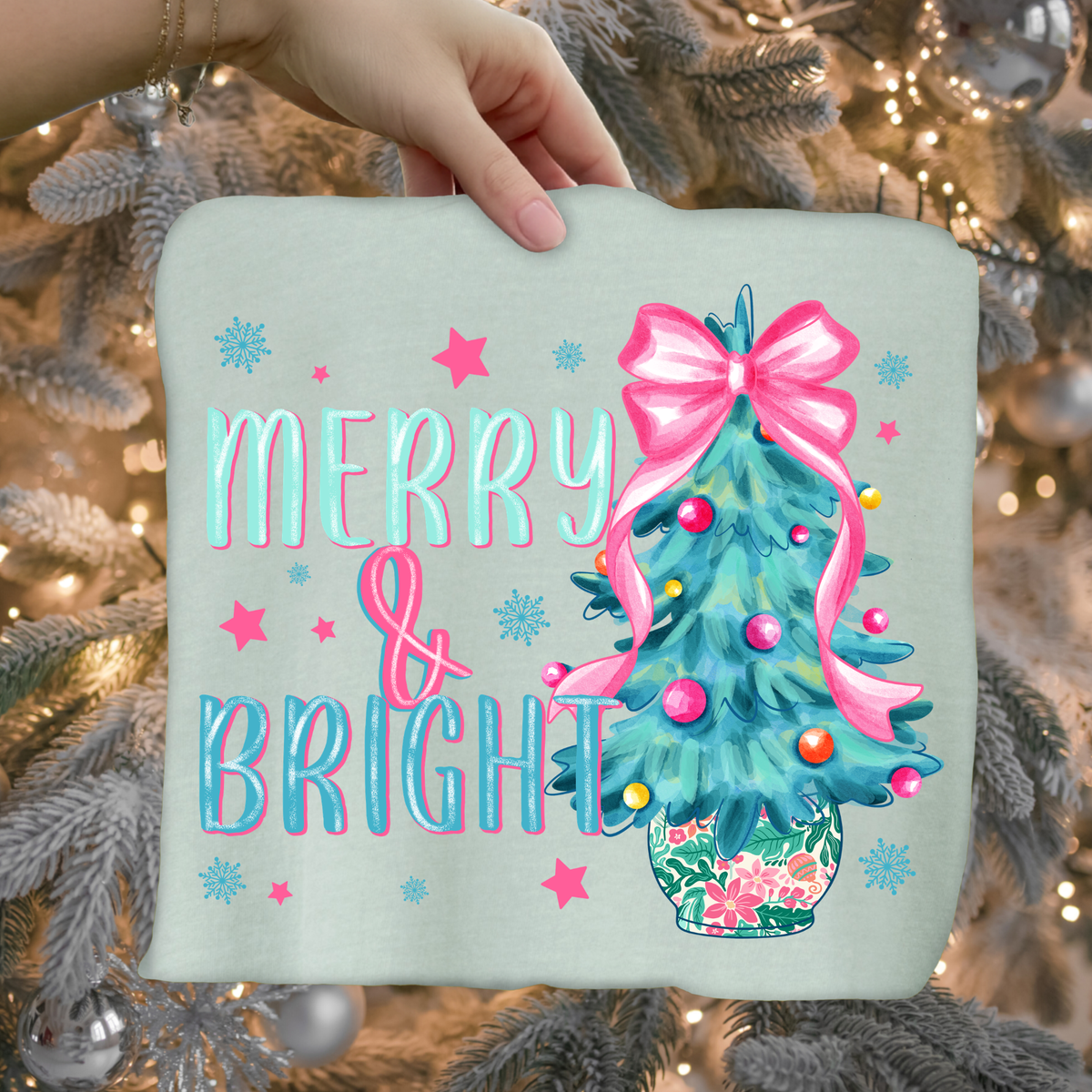 Merry & Bright DTF Transfer