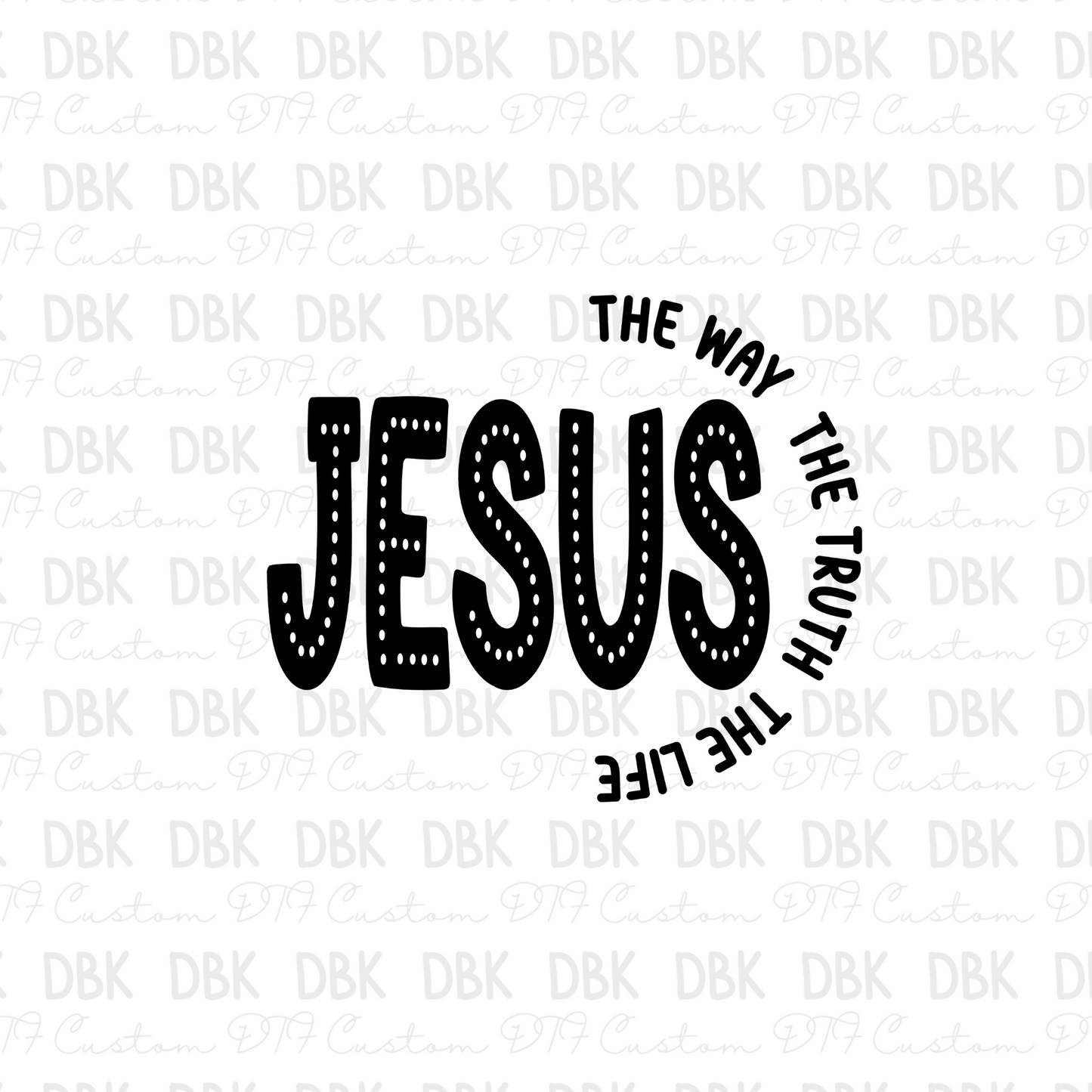 Jesus DTF transfer FT69